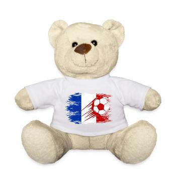 Frankreich Flagge Fußball used - Teddy - Sonnengelb - Vorne