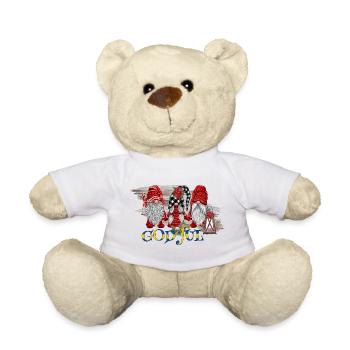 God jul # Fröhliche Weihnachten # Sverige - Teddy - Sonnengelb - Vorne