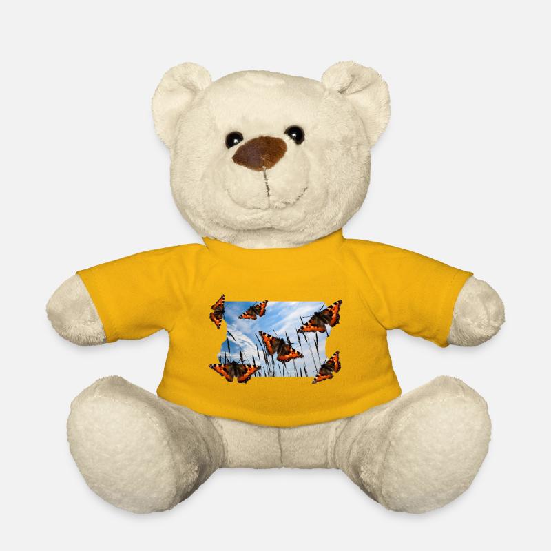 BUTTERFLY - Teddy Bear - sun yellow