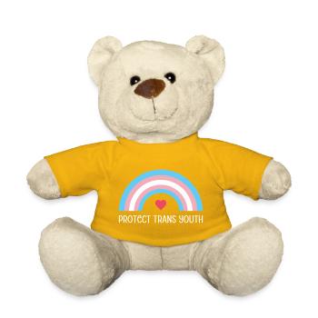 LGBT Pride Month - Protect Trans Youth - Teddy Bear - sun yellow - Front