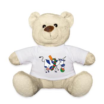 BAVARIAN UNICORN Rafting - Teddy Bear - sun yellow - Front