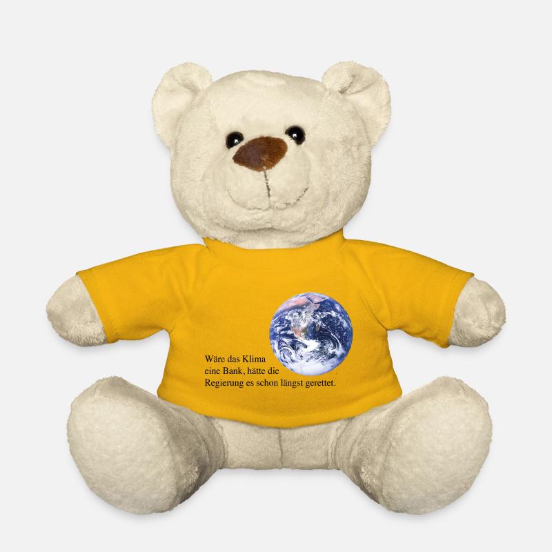 Wäre das Klima eine Bank! - Teddy - Sonnengelb