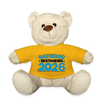 Bachelor 2026 Graduation Graduation - Teddy Bear - sun yellow - Front