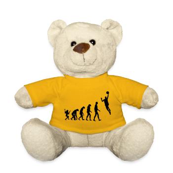 Basketball / Basketball / Basktet-Ball / Sports - Teddy Bear - sun yellow - Front