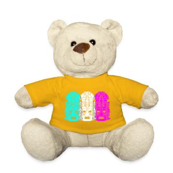 Mayan calendar aztec Inca - Teddy Bear - sun yellow - Front