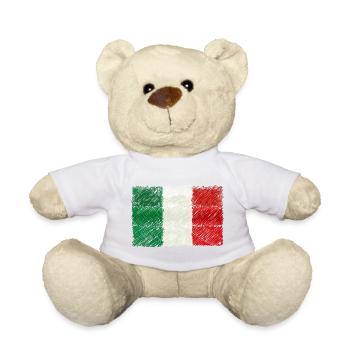 Scribbled Italian Flag - Teddy Bear - sun yellow - Front
