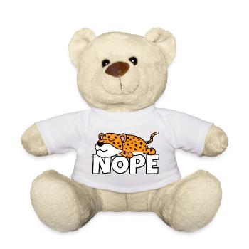 Fauler Leopard Nope Not Today Faulpelz Afrika - Teddy - Sonnengelb - Vorne