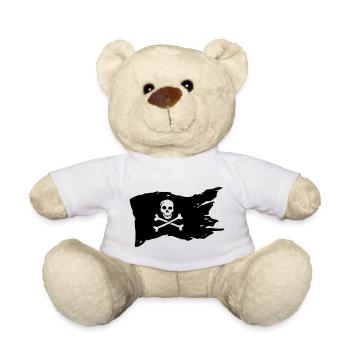 Piratenflagge (Farben anpassbar!) - Teddy - Sonnengelb - Vorne