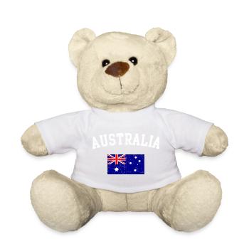 Australia Arch Flag Graphic - Teddy Bear - sun yellow - Front