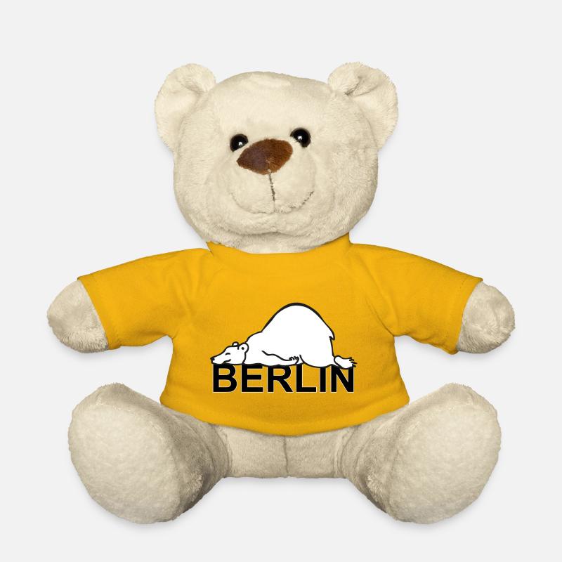 Berlin Deutschland Berliner Bär Wappentier Berlin - Teddy - Sonnengelb