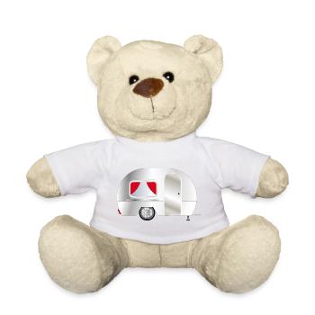 cute caravan for nostalgic feelings - Teddy Bear - sun yellow - Front