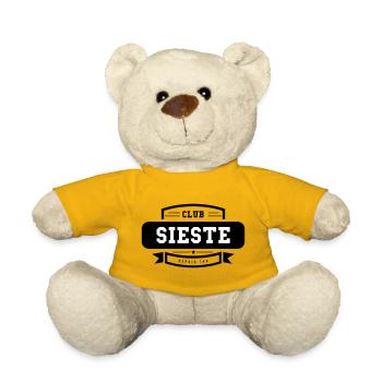 Club Sieste - Humour Détente - Nounours - jaune soleil - Devant