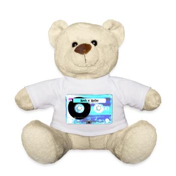Cassette rétro - Nounours - jaune soleil - Devant