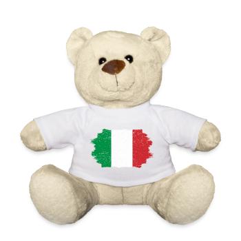 Italian Flag Brush Stroke - Teddy Bear - sun yellow - Front