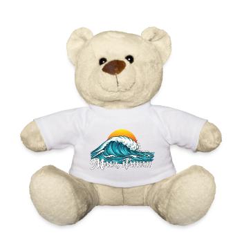 Magic Waves Maui Hawaii Sunset - Teddy Bear - sun yellow - Front