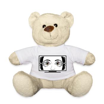 STOP WATCHING TV - geek & scifi - Teddy Bear - sun yellow - Front
