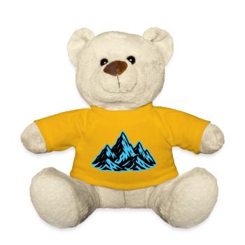 Icône du sommet des montagnes - Nounours - jaune soleil - Devant