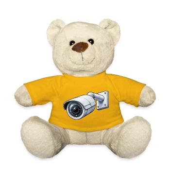 Security Camera Surveillance Camera - Teddy Bear - sun yellow - Front