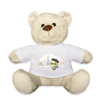 Parisian Lightbulb Scholar - Teddy Bear - sun yellow - Front
