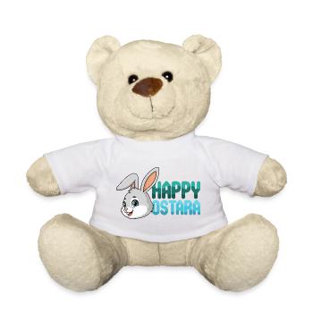 Happy Ostara Rabbit Bunny Easter Ostara Spring - Teddy Bear - sun yellow - Front