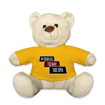 Mon cerveau a trop d’onglets ouverts Lustig Grübeln - Nounours - jaune soleil - Devant