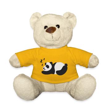 Panda Panda Bear - Teddy Bear - sun yellow - Front