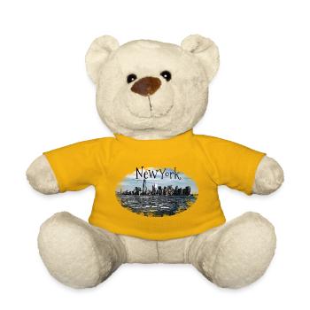 New York City Skyline Gift USA Idée cadeau - Nounours - jaune soleil - Devant