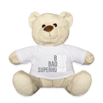 Bold Badass Superhuman - Teddy Bear - sun yellow - Front