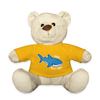 Drôle de requin-baleine avec jeu de mots - Nounours - jaune soleil - Devant