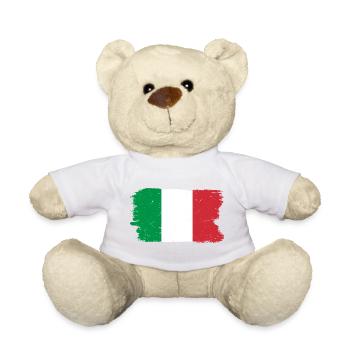 Pinselstrich Italien Flagge - Teddy -  - Vorne