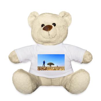 Explorateur solitaire avec arbre et vélo - Nounours - jaune soleil - Devant