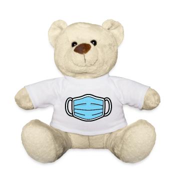 Medizinische Maske | Schutz & Hygiene Symbol - Teddy - Sonnengelb - Vorne