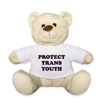 Protect Trans Youth - Teddy Bear - sun yellow - Front