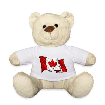 Kanada Kanadische Flagge - Teddy - Sonnengelb - Vorne