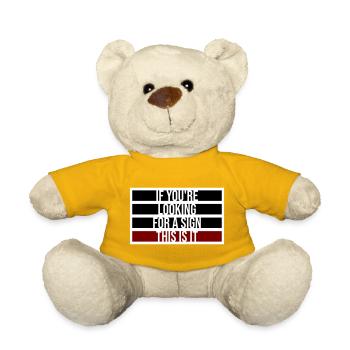 If You're Looking For A Sign This Is It Lustig - Teddy Bear - sun yellow - Front