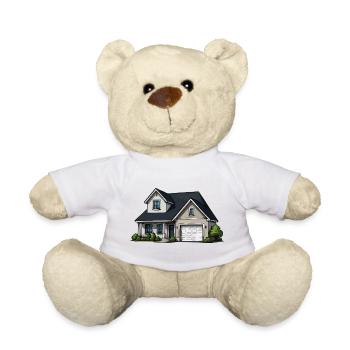 Ländliches Haus Illustration - Teddy - Sonnengelb - Vorne