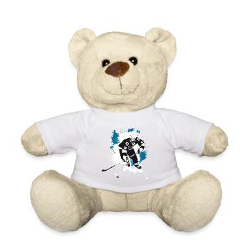 Eishockey puck Eisbären Fan hockey angriff tor - Teddy Bear - sun yellow - Front