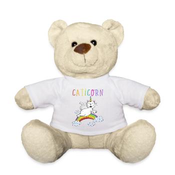 Drôle de chat Caticorn - Unicorn Cats Rainbow - Nounours - jaune soleil - Devant