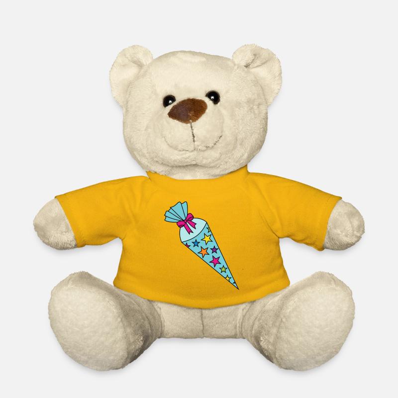 Zuckertüte Schultüte - Teddy - Sonnengelb