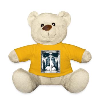 Art médical Thoracique Peinture Radiologie - Nounours - jaune soleil - Devant