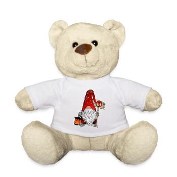 Anti Ampel Wichtel Weihnachts Zwerg - Teddy - Sonnengelb - Vorne