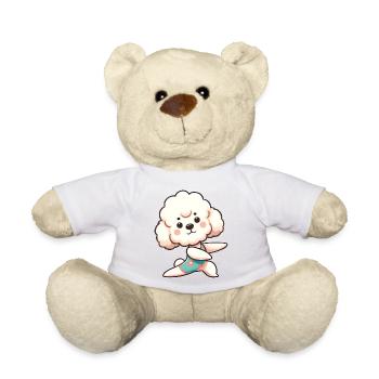 Poodle Yoga Workout Fitness Sport Dog - Teddy Bear - sun yellow - Front