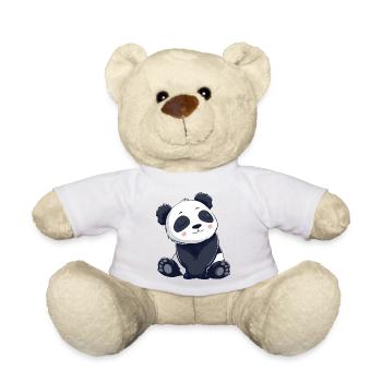 Niedliche Panda Cartoon Illustration - Teddy - Sonnengelb - Vorne