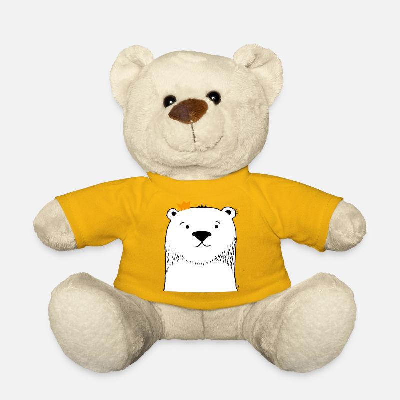 Theodore Polar Bear - Teddy Bear - sun yellow