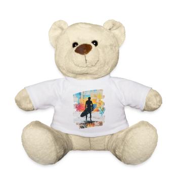 Surfeur Surf Planche de surf Surf - Nounours - jaune soleil - Devant