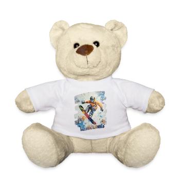 Snowboarder powder snow - Teddy Bear - sun yellow - Front