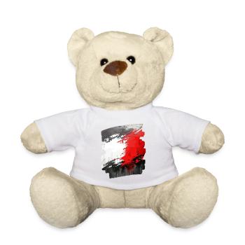 Polnische Flagge Polen Polska - Teddy - Sonnengelb - Vorne