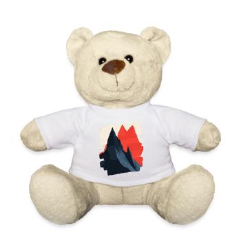 Mountains Climbing Climbers Hiking - Teddy Bear - sun yellow - Front