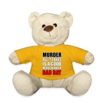 Mord – ein guter Grund und ein schlechter Tag - Teddy - Sonnengelb - Vorne