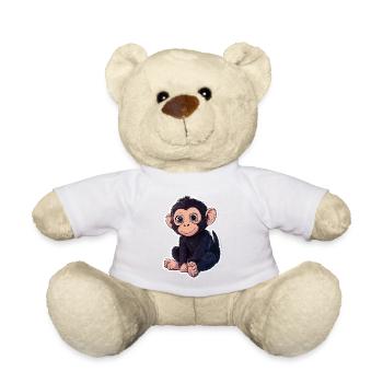 Singe Mignon Singe Cadeau pour les fans de Singe - Nounours - jaune soleil - Devant